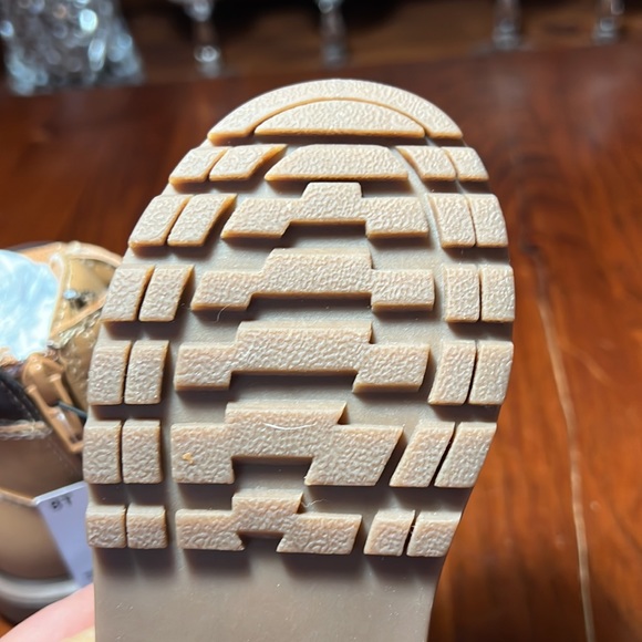 Jumping Bean 8T Brand New Toddler Donduriwheat Lace up / Side Zipper boots - Picture 9 of 11